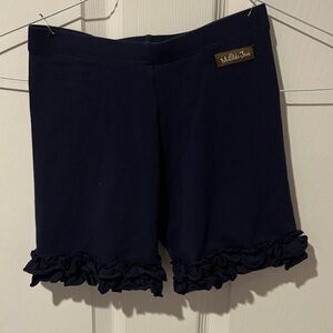 Matilda Jane Dark Blue Ruffle Trim Shorts